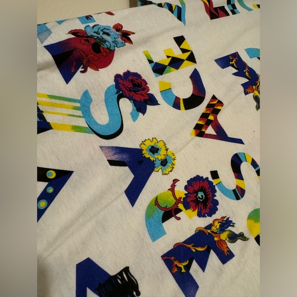 Versace Floral Spellout tshirt Multicolor - Picture 4 of 9